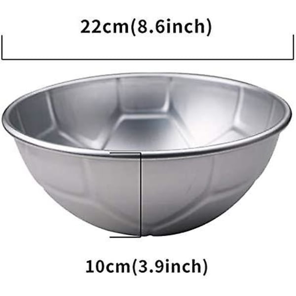 Stor 3D Nyhed Sports Fodbold Metal Kage Bageform, Fodbold Form Kageform Badebombe Form 9-tommer