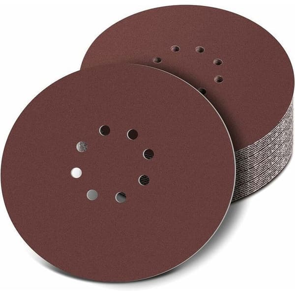 Slipskiva - 225 mm (9\") - 120 korn - 8 hål - Förpackning med 40