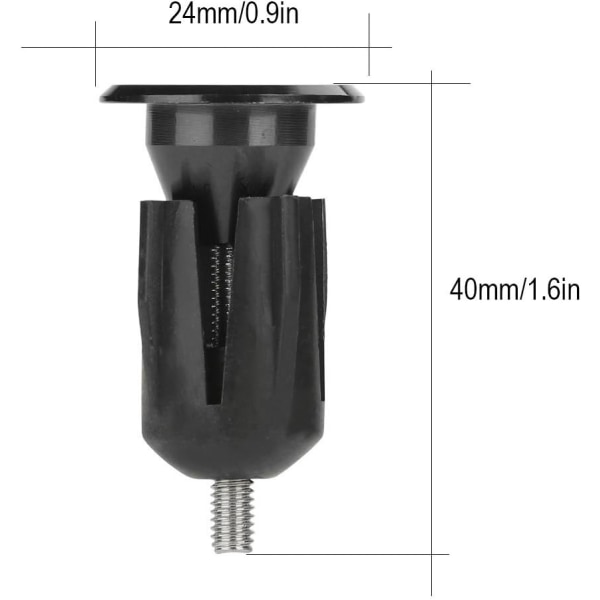 Styreendestykke, aluminiumslegering sykkelstyre grep stangendestykke pluggdeler for de fleste sykler vei(1 par)