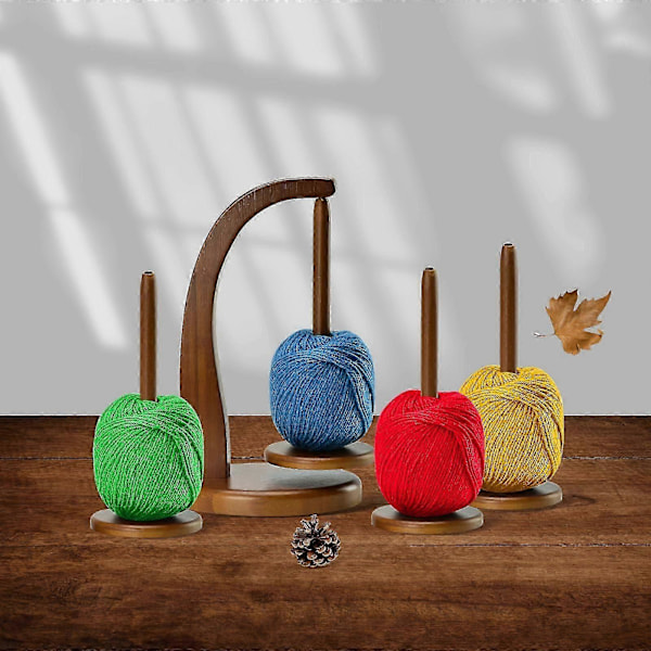 Garnholder i tre med magnet - Strikketilbehør Organizer Spoleholder A