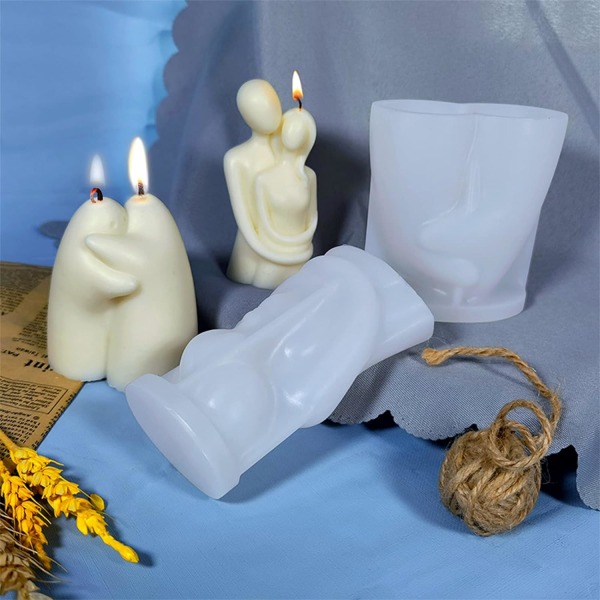 Silikoniset molds, 3D-vartalomuotoiset molds kynttilänvalmistukseen, uudelleenkäytettävät mold, käsityöt käsityöt koristeiden kynttilän koristeluun työkalut