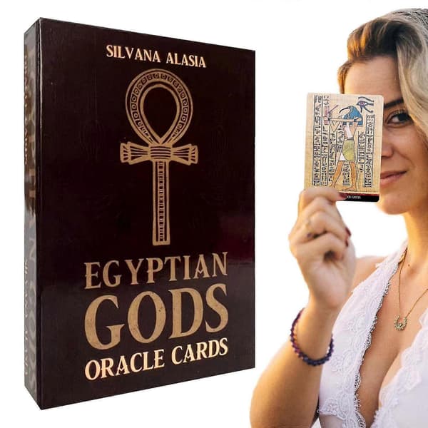 ÆGYPTISKE GUDER Oracle Kort Sæt Tarot Kort Sæt Multilingual ny