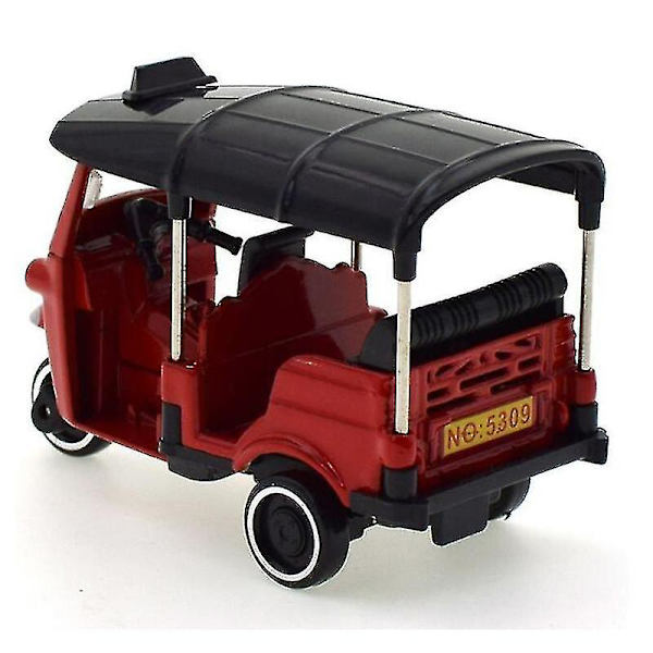1:43 Skala Metall Legering Klassisk Tuk Tuk Taxi Bangkok India Trehjulet Taxi Bilmodell Leke Diecast Kjøretøy Display Suvenirer Gaver b