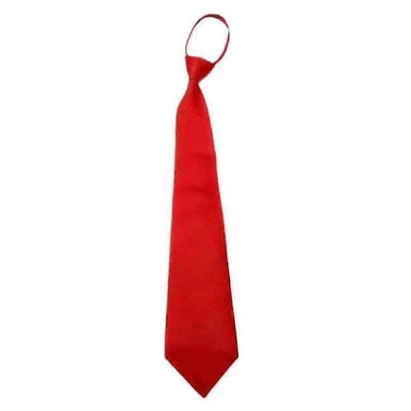 Svart Clip On Slips Säkerhetsslipsar För Män Kvinnor Portvakt Steward Matt Slips Begravningskläder Tillbehör red