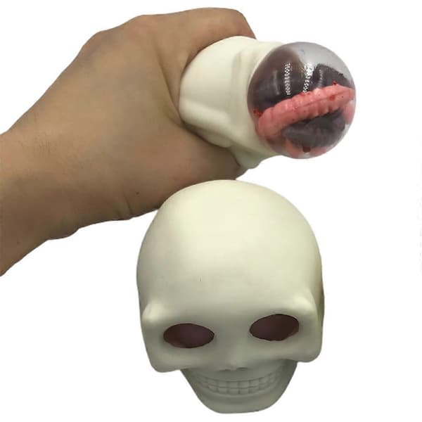 Halloween Kranie Blød Squishy Legetøj Squishy Stressbold Fidget Legetøj til Børn