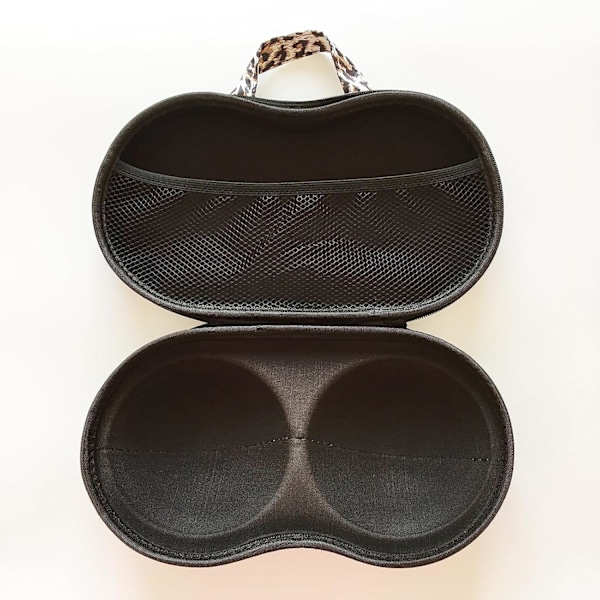Resväska för behå och underkläder med dragkedja, bärbar behåförvaringsväska med nät, researrangör för underkläder för bagage, dambehåar, bikinier Leopard Print