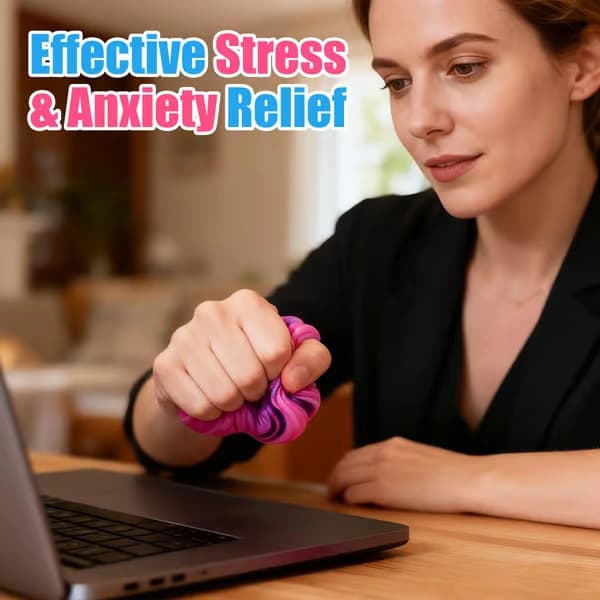 4-pak Fidget Legetøj, Squishy Terning, Is-Terning Squishy til Angst- og Stresslindring for Voksne, Langsomt Stigende Sensoriske Stressbolde, Klasseværelsespræmie Pink