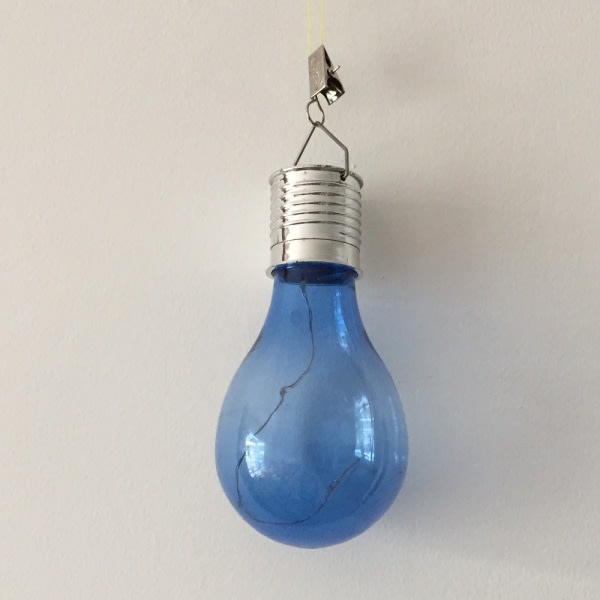 Solcelledrevet hengelampe - Blue