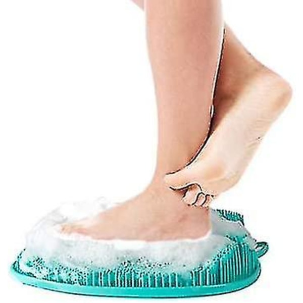 Duschfot Scrubber Fotrengörare och Massageapparat, Spa Trötta Ömma Fötter, Minska Fotsmärta, Akupressurmatta Med Halkfria Sugkoppar, Förbättra Cirkulationen