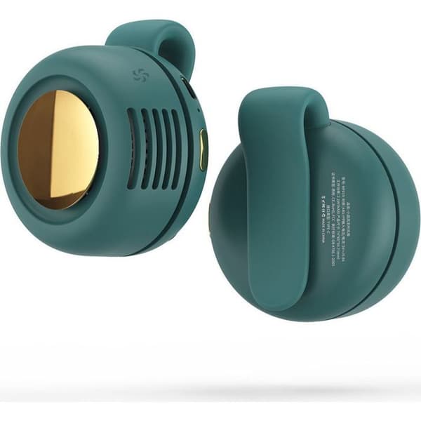 USB genopladelig clip-on ventilator (hals/talje) - Justerbar luftstrøm - Bærbar og praktisk - AquaForge