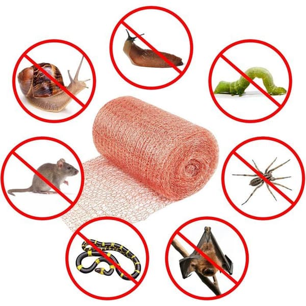 Snigel- och snigelnät, kopparsnigelnät 6m x 127mm, dubbelnät kopparremsa trådnät