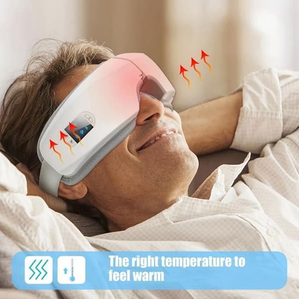 Smart 4D Ögonmassager med Värme, Vibration & Musik – Skönhetsspa-enhet