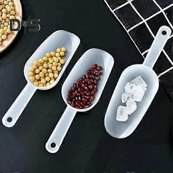 5 st Mattskopa Non-stick BPA-fri Hängande Hål Lätt att Rengöra Bra Grepp Bakning Plast Iskub Mjölsked Kökstillbehör
