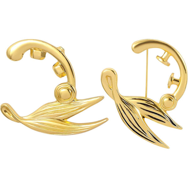 2 st Anime Violet Evergarden Pins och Broscher Guld Färg Cosplay Rekvisita Kostym Legering Emall Pin Setbadge Tillbehör Gåvor