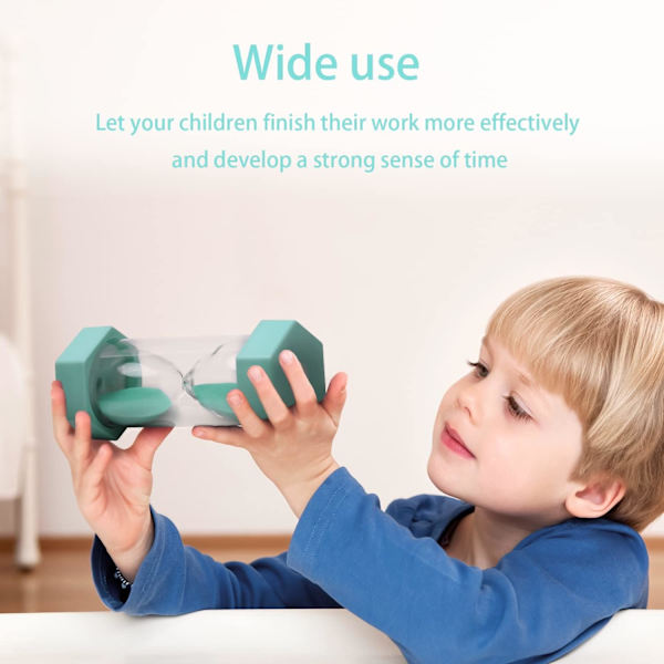 Timeglas Sand Timer, Sand Timer, Timeglas Børn Timeglas Timer Timeglas Sæt Farverigt Sandur Køkken Timer Green 20 min