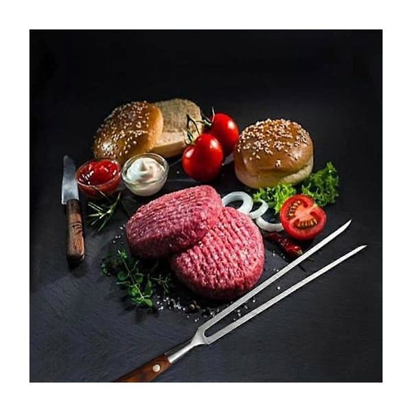 Robust stekgaffel i rostfritt stål, grillgaffel för att laga kött, för att hålla