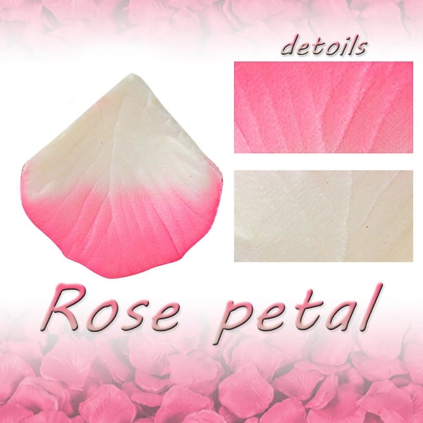 1000 stk kunstige blomster rosenblade til bryllup dekorationer, romantisk nat, Valentinsdag, begivenheder hvid pink white