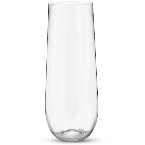 24 Stamfria Champagneglas i Plast - 9 Champagneglas i Plast Klara Okrossbara Skålglas