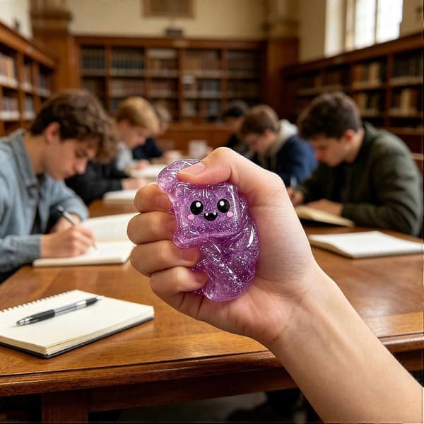 Halloween Spooky Squishy Cube 5.5cm, Glitter Slow Rising Stressboll Klämleksak, Spooky Pumpa Spöke Fidget Cube, Sensorisk Fidget Leksak för Partyfavorit Orange Ghost