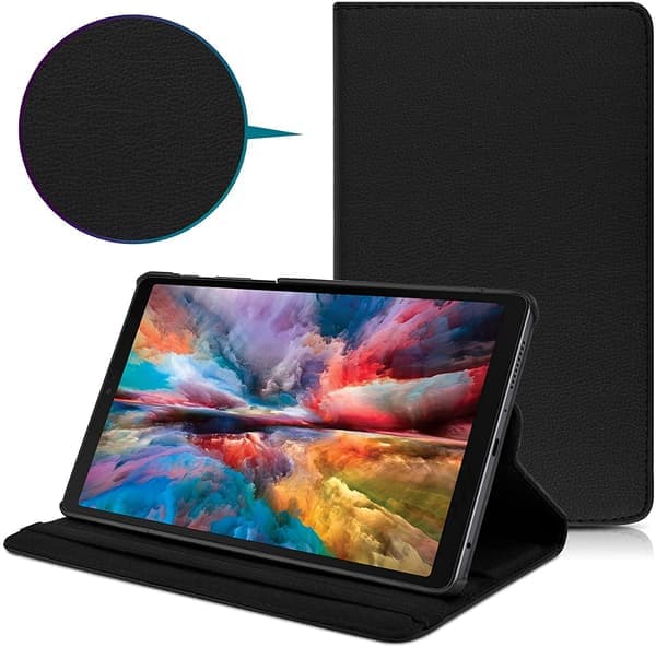 Samsung Galaxy Tab A7 Lite T220/T225 kotelo/jalusta, musta