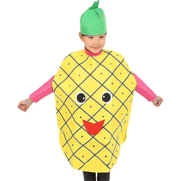 Hedelmäasu Lasten Juhliin - Värikäs ja Eloisa Pukeutumisasu Pineapple