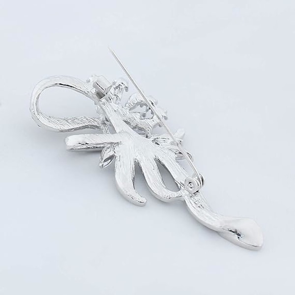 Skabt krystal fancy vintage stil broche pin til kvinder, piger, damer (blå)