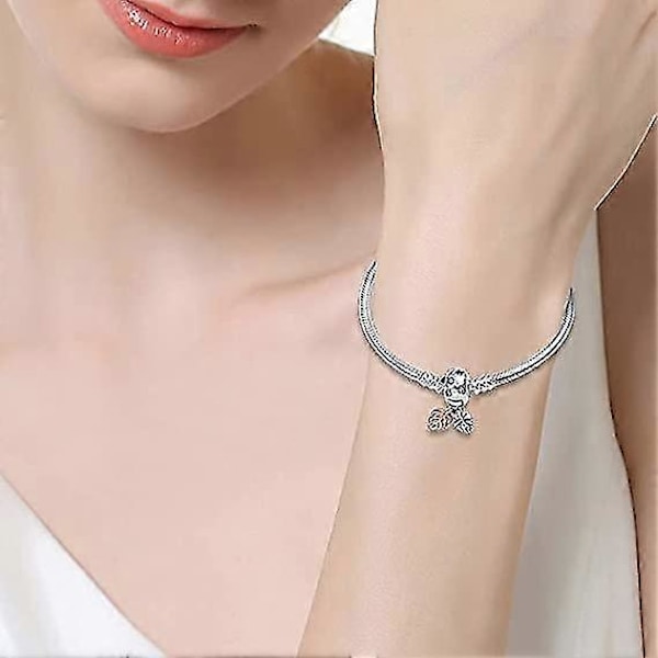 925 Sterling Silver Ormkedjearmband för Pandora Europeiska Armband Berlocker Pärla