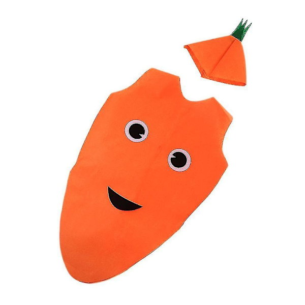 Hedelmäasu Lasten Juhliin - Värikäs ja Eloisa Pukeutumisasu carrot