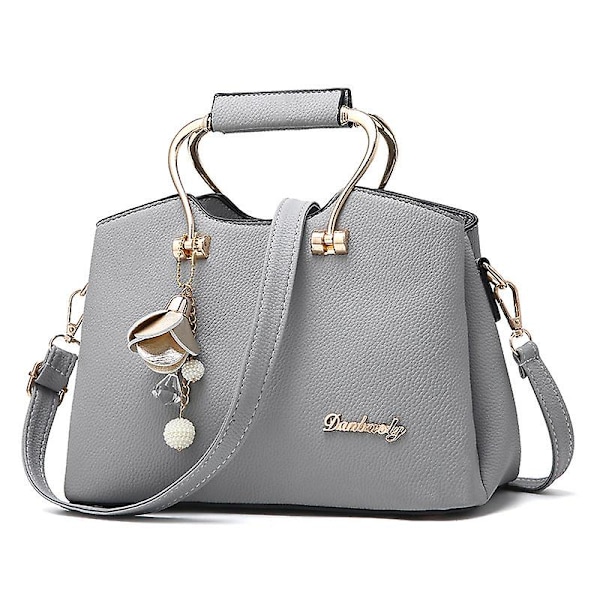 Dame Tasker Punge Skuldertaske Mode Håndtaske Light gray