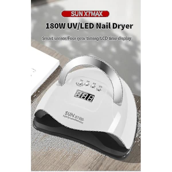 180W X7 Max Dobbelt UV LED Lampe til Negletørring