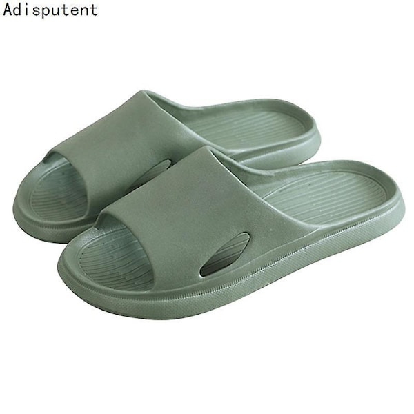 Badesandaler Herre Flip Flops Dame Nye Bløde Eva Tyk Sål Slides Sommersandaler Par Sandaler Hjemme Skridsikre Badesko 1 36-37