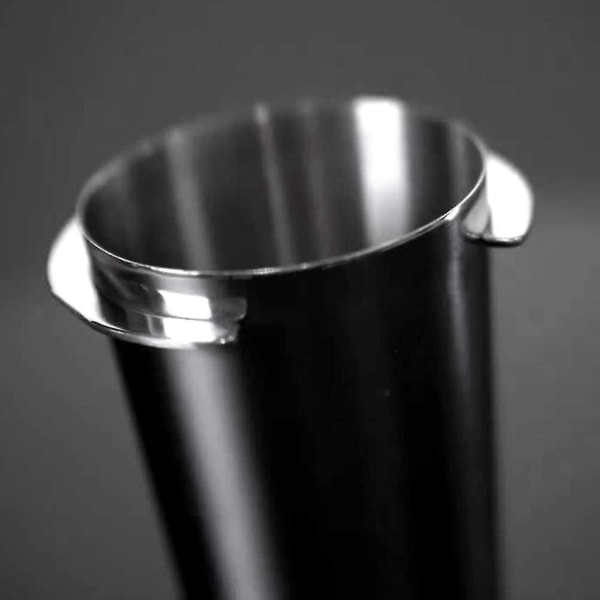 Kaffe doseringskop, rustfrit stål doseringskop tilbehør (sort)