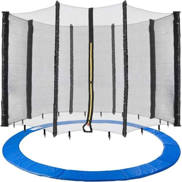 366 cm trampolinsikkerhedsnet – Til 8-stolpe trampoliner – UV-resistent