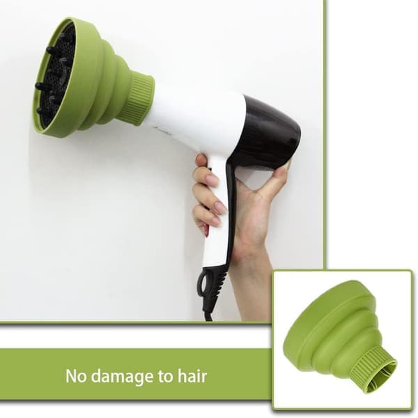1 st Hårtork Diffuser Vikbar Silikon Universal Hår