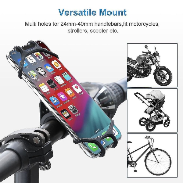 Sykkeltelefonholder Sykkel Mobiltelefonholder Motorsykkelstøtte Celular For Iphone Samsung Xiaomi Ft