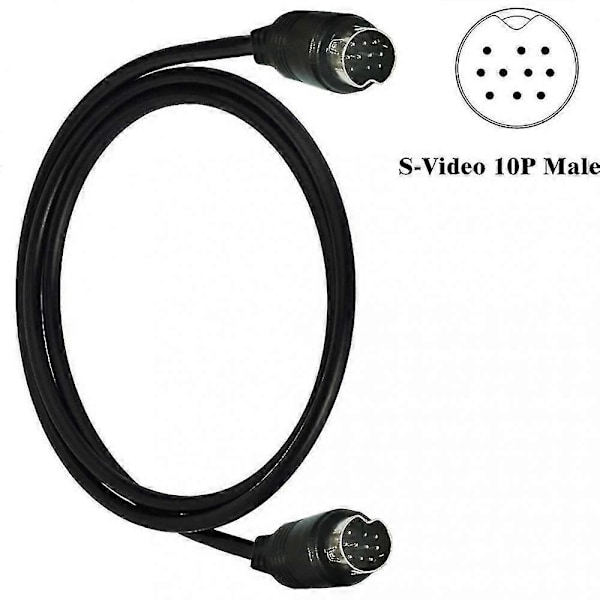 Mini Din 10pin Hann Til Hann Kabel Erstatning 10pin Kabel For Hjemmekino YBL 3 m