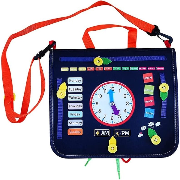 Toddler Busy Board,acsergery Sensorisk rejselegetøj til småbørn og småbørns aldre