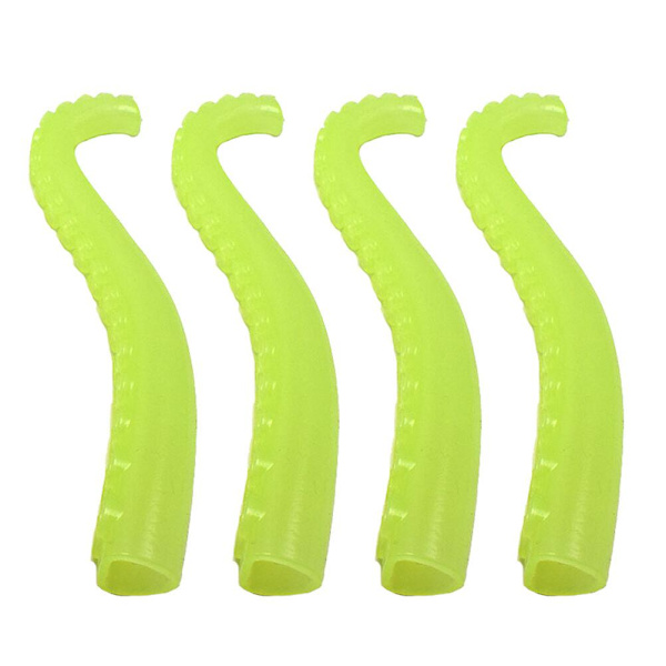 4 st bläckfiskantenn fingerdocka lysande skämt leksak fingerleksak (ljusgrön)