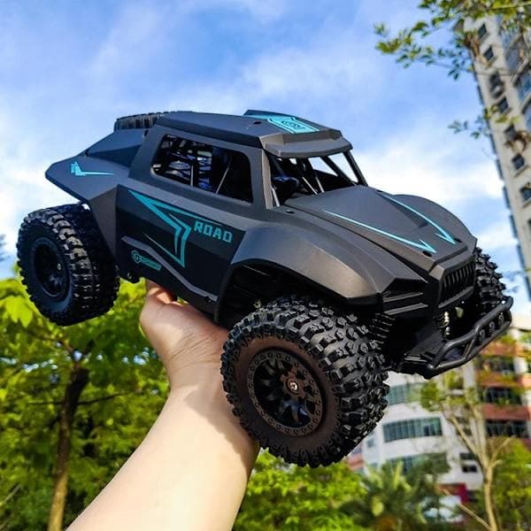 Radiostyret Off-Road Bil / Lastbil - Sort - 30cm Sort