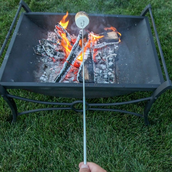 Marshmallow-grillspyd, marshmallow-grillspydsett, uttrekkbart grillspyd, 32 tommers sett med 8 teleskopspyd