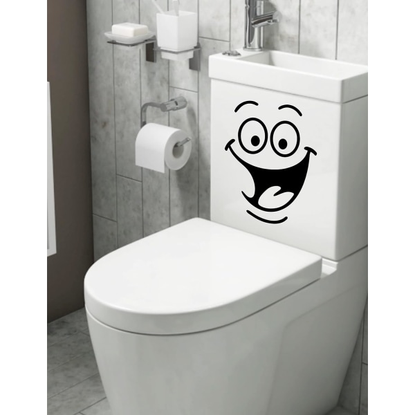 Smiley -WC-tarra Hauskat kylpyhuonetarrat WC-istuintarra Vinyylitarra