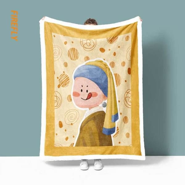 Fleece Tæppe – Flanel & Sherpa (lammeuldsstil) – Blødt Sofatæppe, 150x200cm