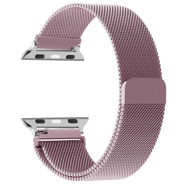 Milanese loop rem För apple Watch band 44mm 40mm 45mm 49mm 41mm 38mm 42mm 44mm Armband iwatch Series 9 3 6 5 SE 7 8 Ultra 2 starlight - pink gold 42mm/44mm/45mm/49mm