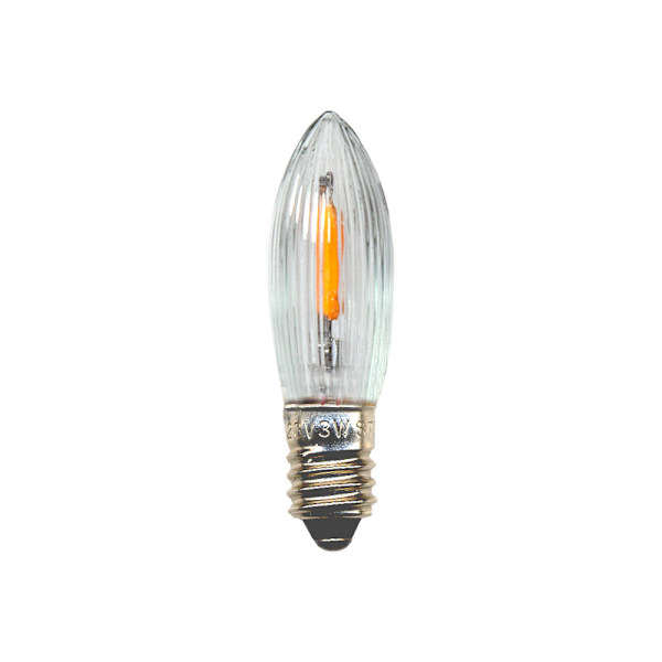 3 kpl LED-lamppuja Filament Advent-kynttilänjalkoihin E10 Universal
