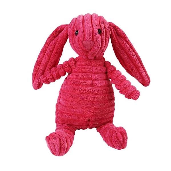 Plush Hundeleksaker Djurformade Bita-Resistenta Pipande Leksaker Corduroy Hundeleksaker för Små Hundar Valpar Husdjur Träningstillbehör rabbit
