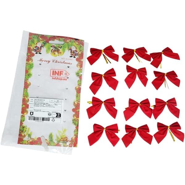 Julrosetter Juldekoration röd 12-pack