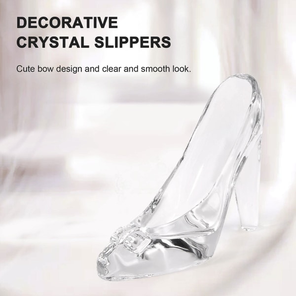 Kristallskor Glas Heminredning Cinderella Högklackade skor
