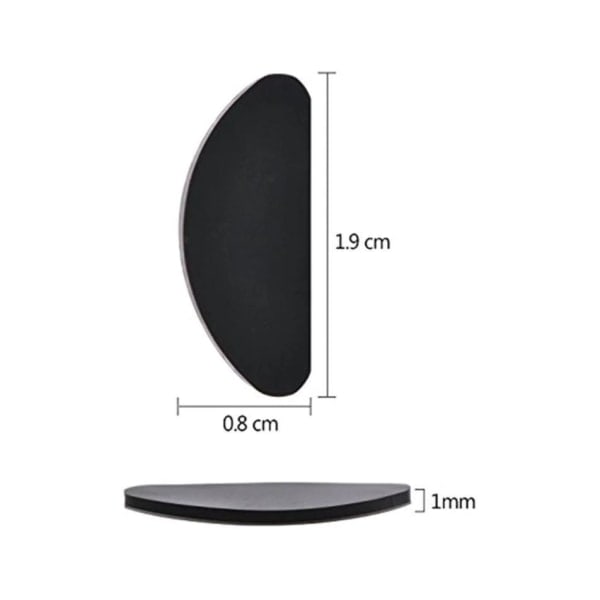 Nässkydd för glasögon silikon - Black 10 pairs