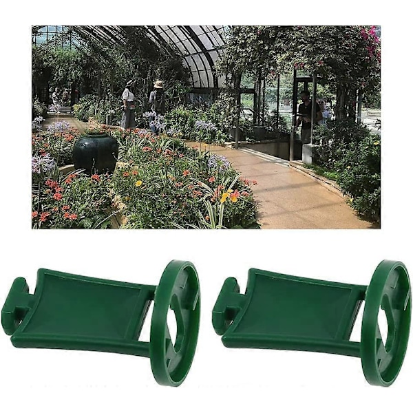 Växthus Twist Clips Växthuskrok Växt Blomma Hängande Klämmor Set för Fixeringskit Trädgårdsdelar Växthusprylar Växthus Hängande Verktyg - 50st