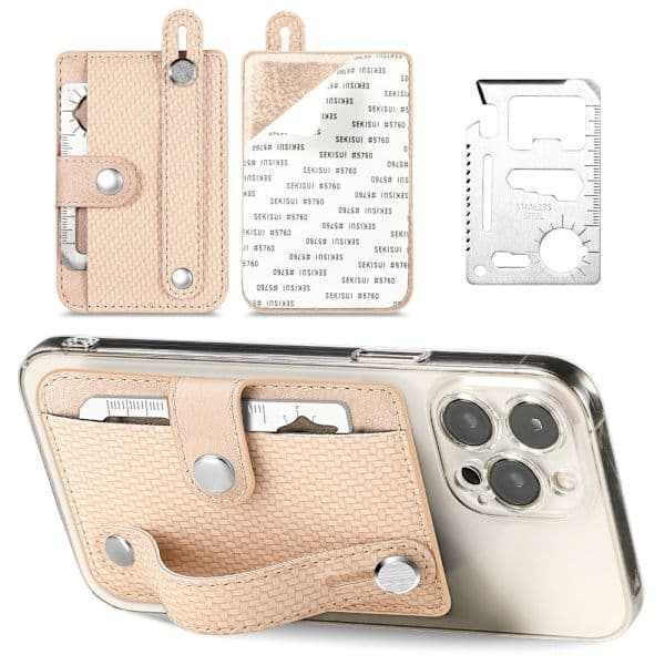 Mobiltelefonkortsficka Skyddsfodral Stativ KHAKI khaki